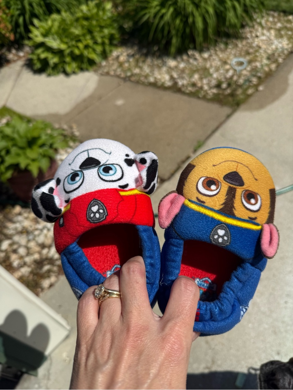 Paw Patrol Kids Plush Slippers - Blue, Red, Yellow